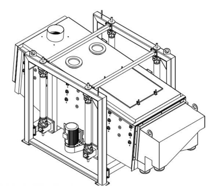 压裂砂专用双四层方形摇摆筛